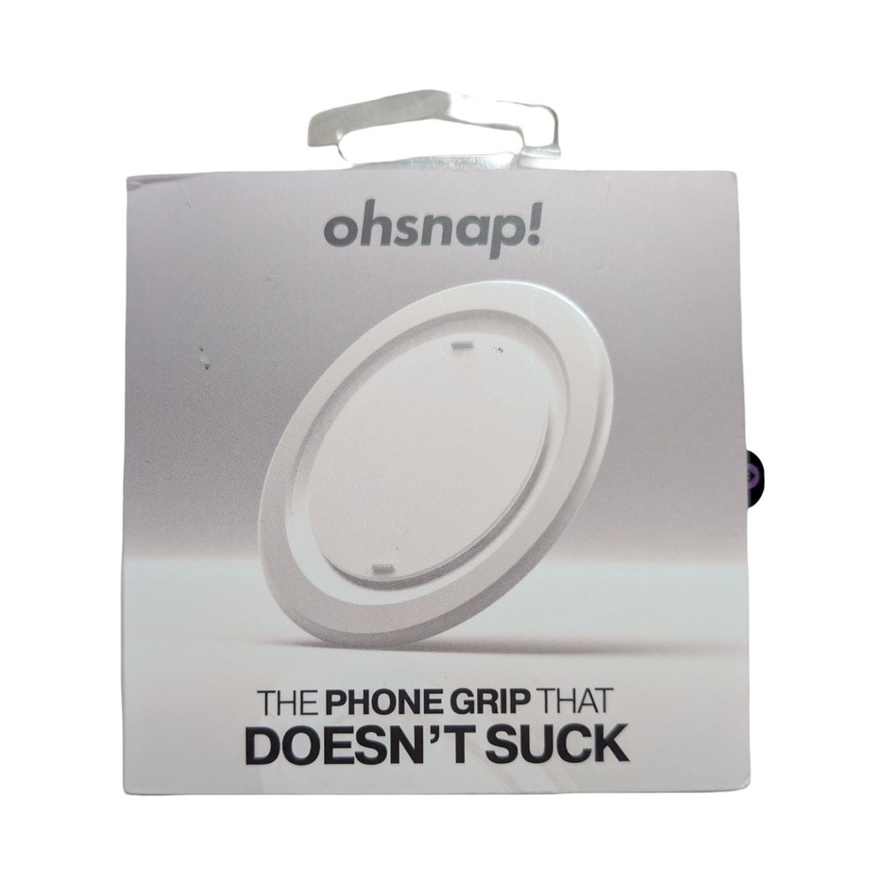 Gg1-U OhSnap Snap Magnetic UltraThin Grip & Stand Magsafe Overexposed White ⬇️